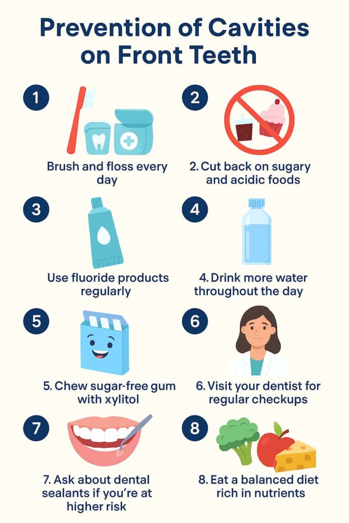 Prevention of Cavities on Front Teeth