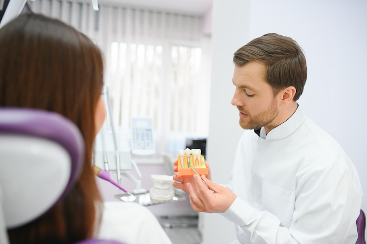 Initial consultation and treatment planning for dental implants