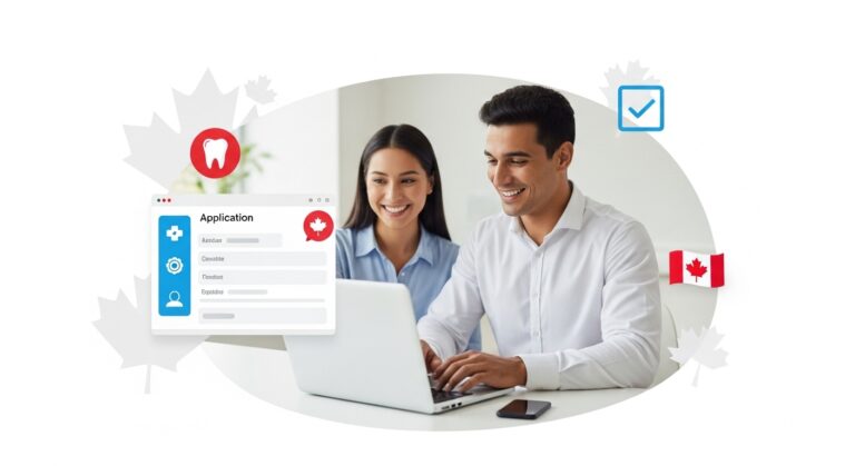 two smiling patients using CDCP status checker 2025 on a laptop.