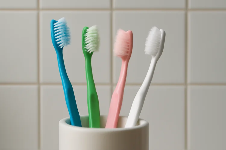 an image of 4 toothbrushes