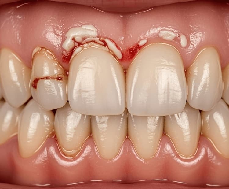 a picture of denture sores