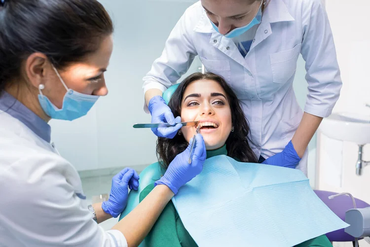 A picture taken from a dental appointment